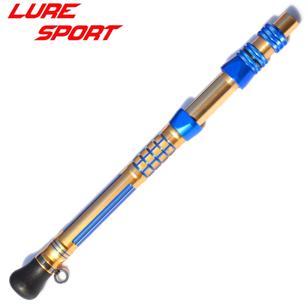 Trolling Reel - LURESPORT 40 سنتيمتر الذهب والأزرق قفل