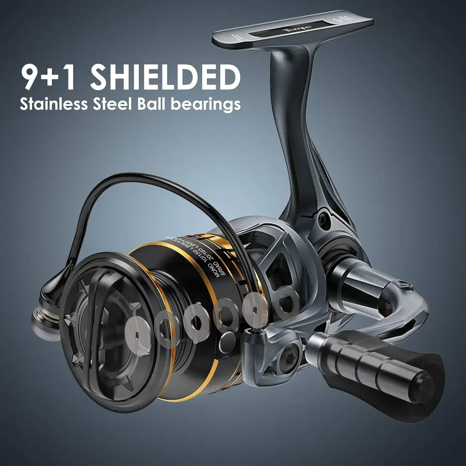 Spinning Reel - بكرة صيد دوارة، 9+1 محامل كروية،