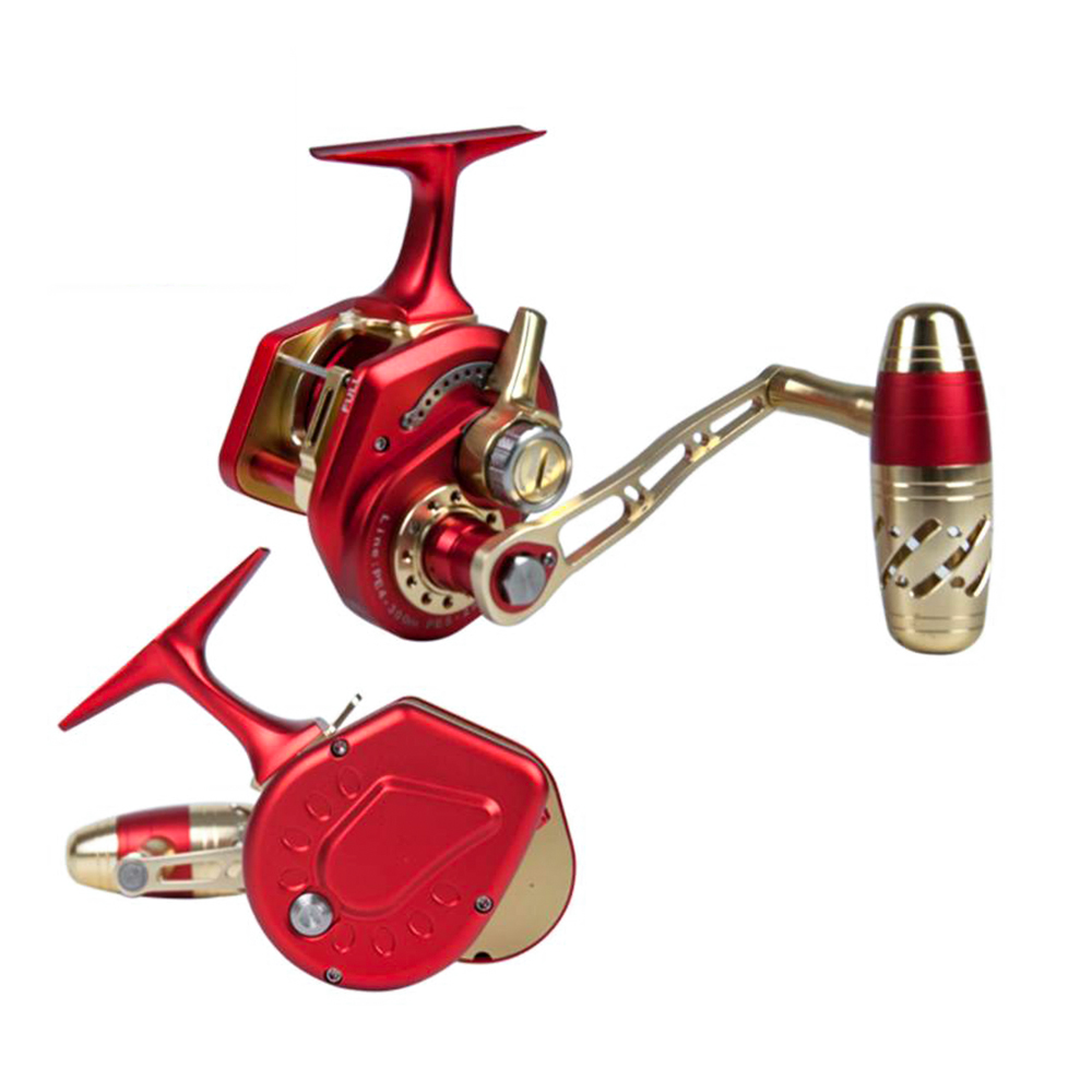 بكرة صيد معدنية حمراء 70 رطل ل - مراجعة Baitcasting Reel وسعره