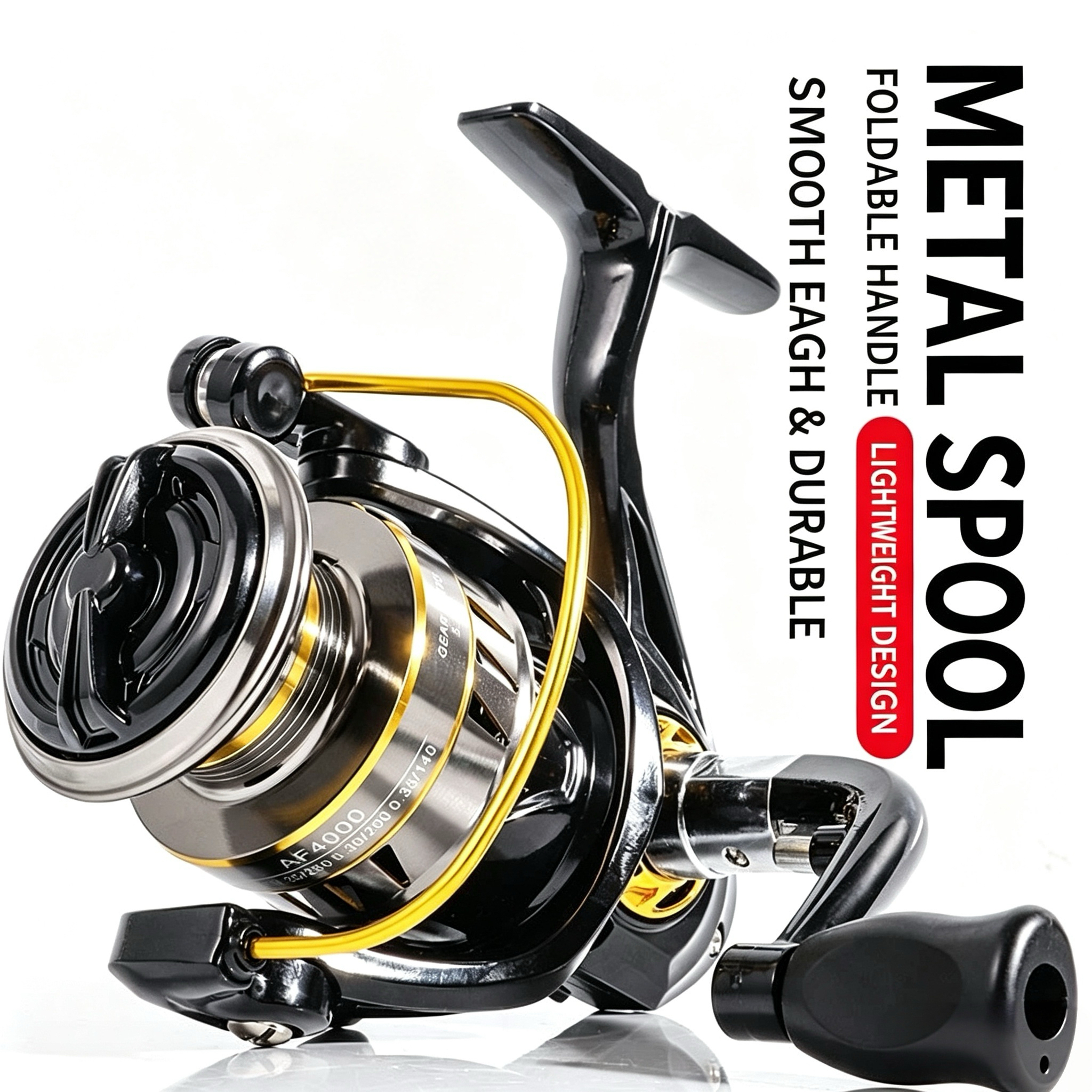 بكرة صيد معدنية بالكامل، بكرة  - مراجعة Spinning Reel وسعره